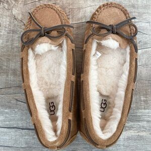 UGG Women's Brown Moccasins with Plush Lining